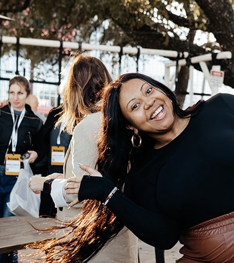 Ashley Jefferson at an F3 community event